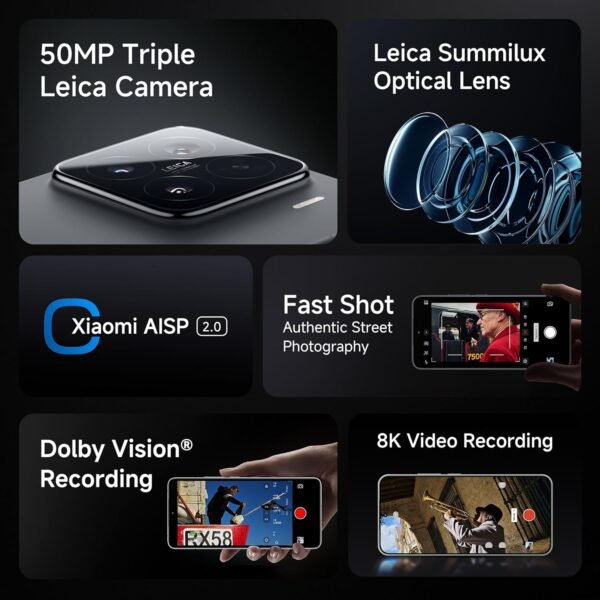 Xiaomi 15 (Black, 12GB/512GB)| 50 MP Leica Triple Camera | SD 8 Elite | 1.5K CrystalRes Dynamic 1-120 Hz AMOLED | Hyper AI - Image 7